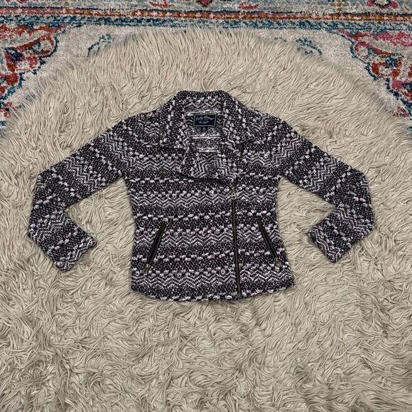 Lucky Brand Woven zip up Jacket XS - Picture 1 of 6
